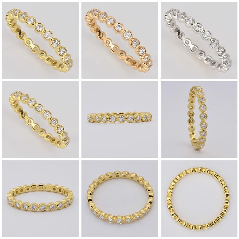フラッグス flags ダイヤ K18 ダイヤモンド 0.3ct フルエタニティ リング Bague030f 18金 K18 18K PT プラチナ 金  フクリン ダイヤリング 指輪 ジュエリー 婚約の画像