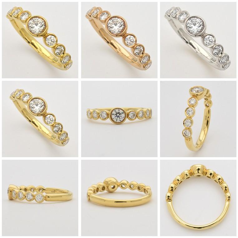 フラッグス flags ダイヤ K18 ダイヤモンド 0.52ct エタニティ リング  