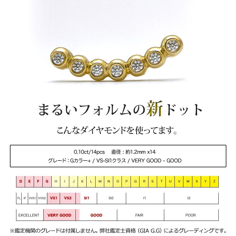 フラッグス flags ダイヤ K18 ダイヤモンド 0.05ct×0.05ct イヤーカフ  