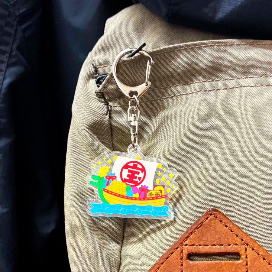 日本の縁起物 アクリルキーホルダー アクキー 〈招き猫〉 : FLAGS