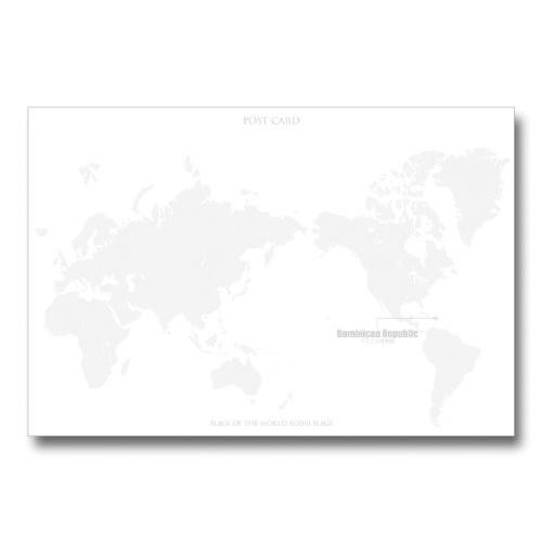 世界の国旗ポストカード アメリカ ドミニカ共和国 Flags Of The World Post Card America Dominican Republic ムーングラフィックス 正規店仕入れの