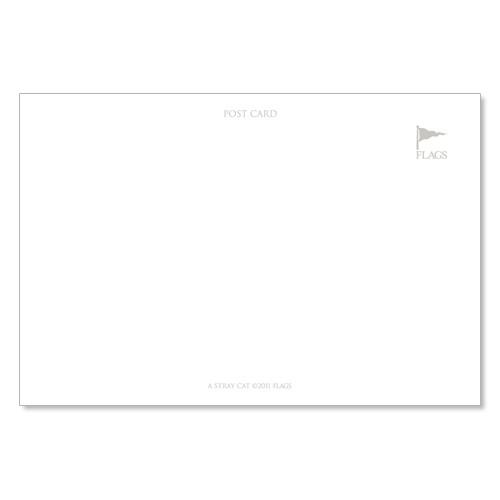 のら猫ポストカードシリーズ （a stray cat） No.019 〈表参道〉 ムーングラフィックス FLAGS |  | 01
