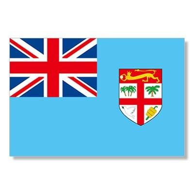 世界の国旗ポストカード ＜オセアニア＞ フィジー共和国 Flags of the world POST CARD ＜Oceania＞ Republic of Fiji ムーングラフィックス｜flags-moon