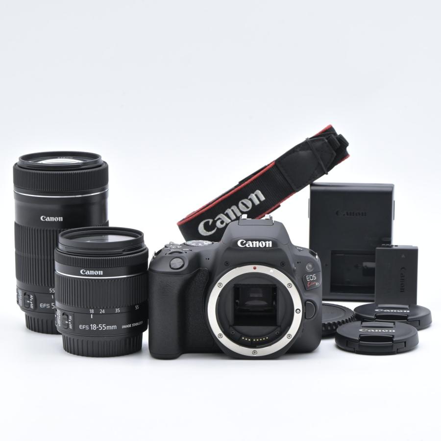 Canon キヤノン　EOS kiss X9 ダブルズームキット　ブラック Canon キヤノン EOS Kiss X9 ブラック ダブルズームキット : フラッグ