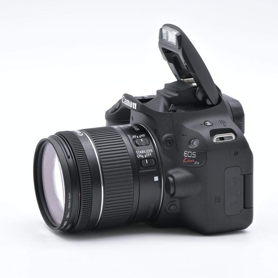 Canon キヤノン EOS Kiss X9 ブラック ダブルズームキット : フラッグ