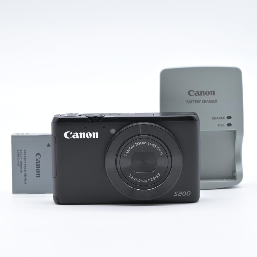 Canon キヤノン PowerShot S200 ブラック : フラッグシップカメラ