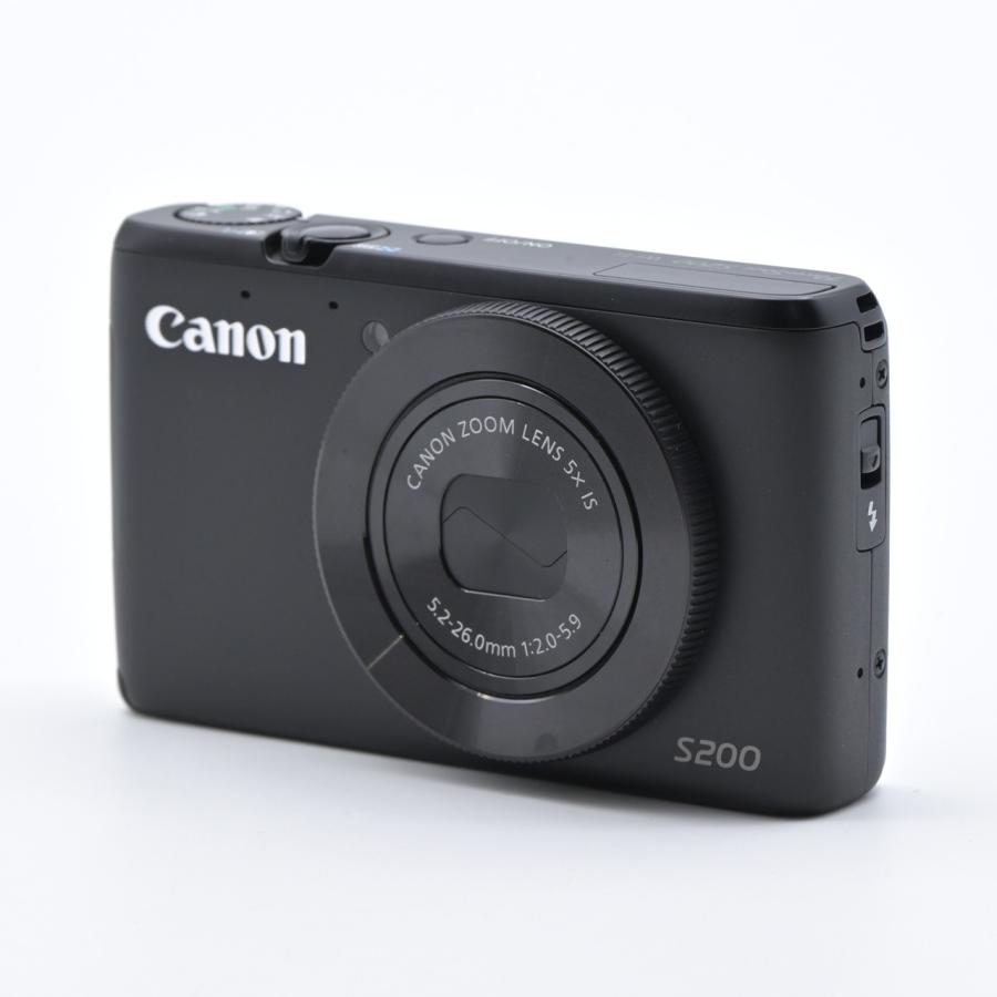 Canon キヤノン PowerShot S200 ブラック : フラッグシップカメラ