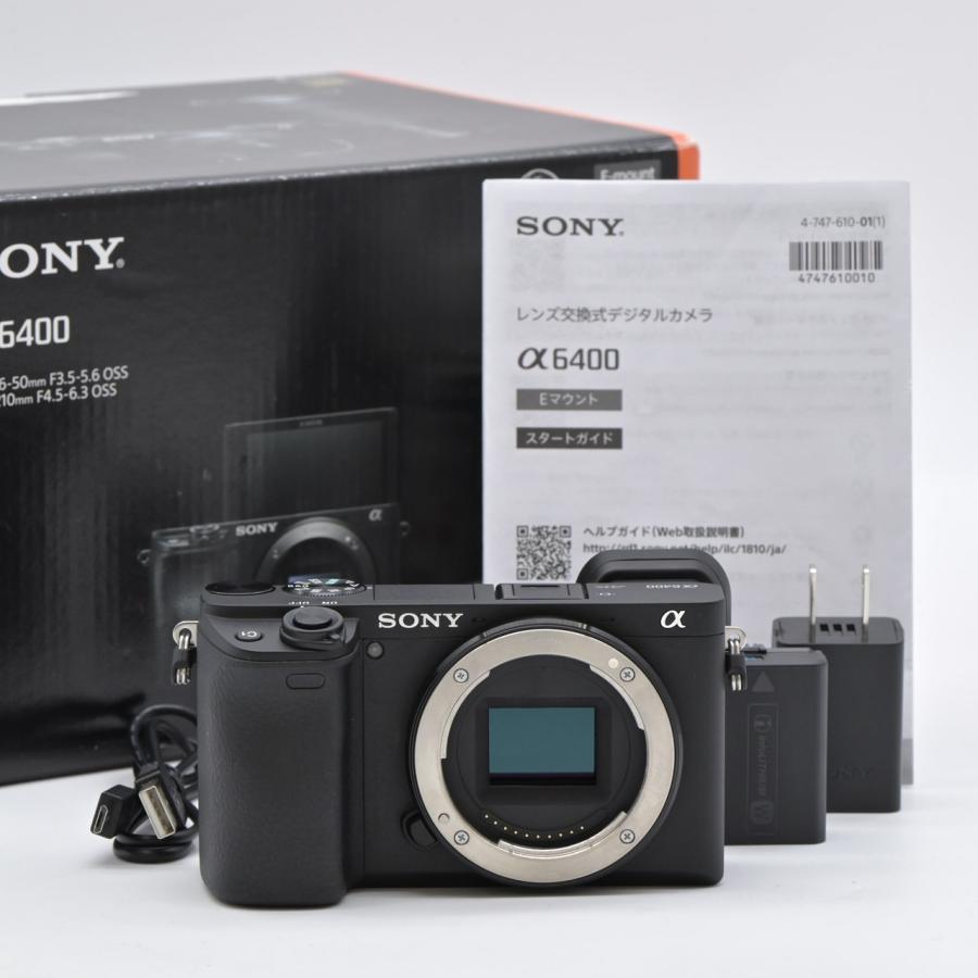 SONY ソニー α6400 ボディ ブラック ILCE-6400 B : フラッグシップ