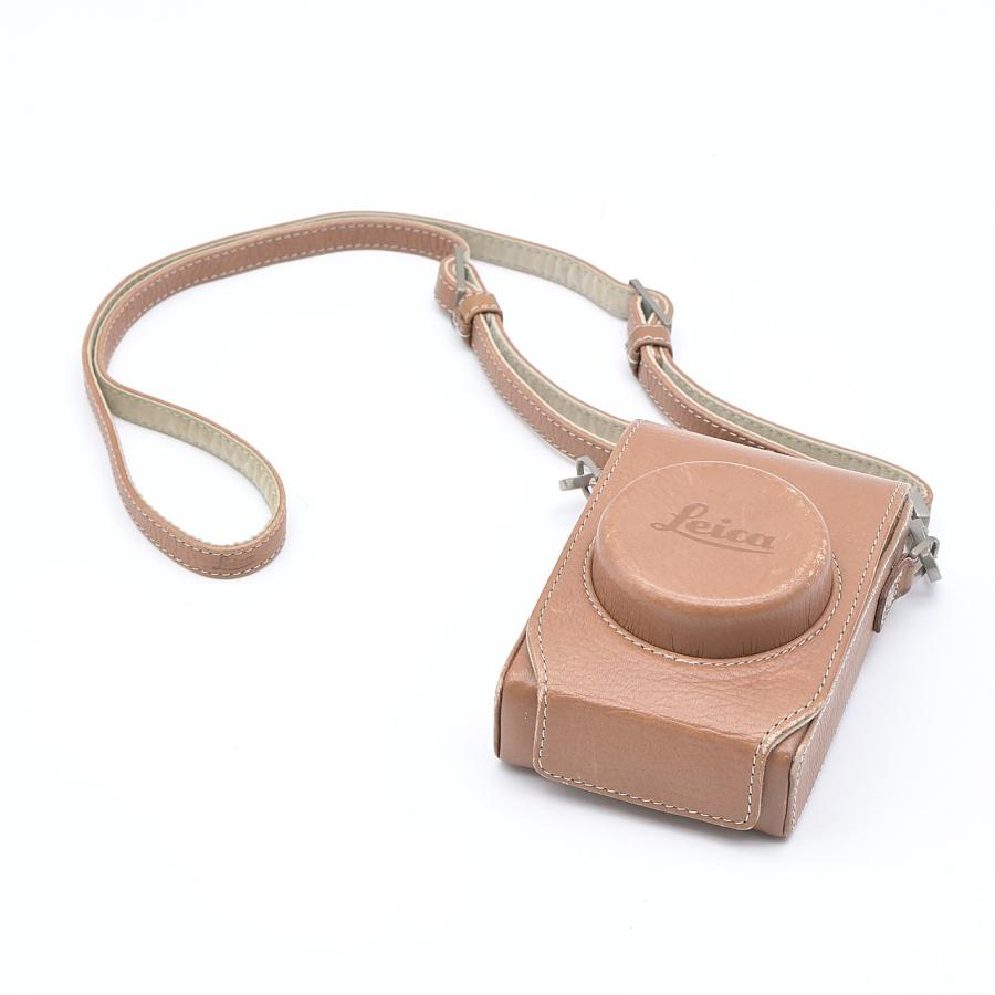 Leica C-LUX1 専用ストラップ、ケース付 Leica ライカ D-LUX(Type 109)用 レザーケース コニャック 18821