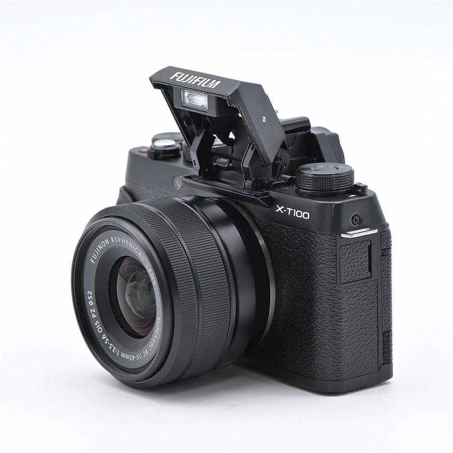 FUJIFILM フジフイルム X-T100レンズキット ブラック : フラッグシップ
