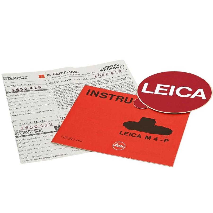 新品級｜  LEICA M4-P シルバークローム ボディ |  | 01