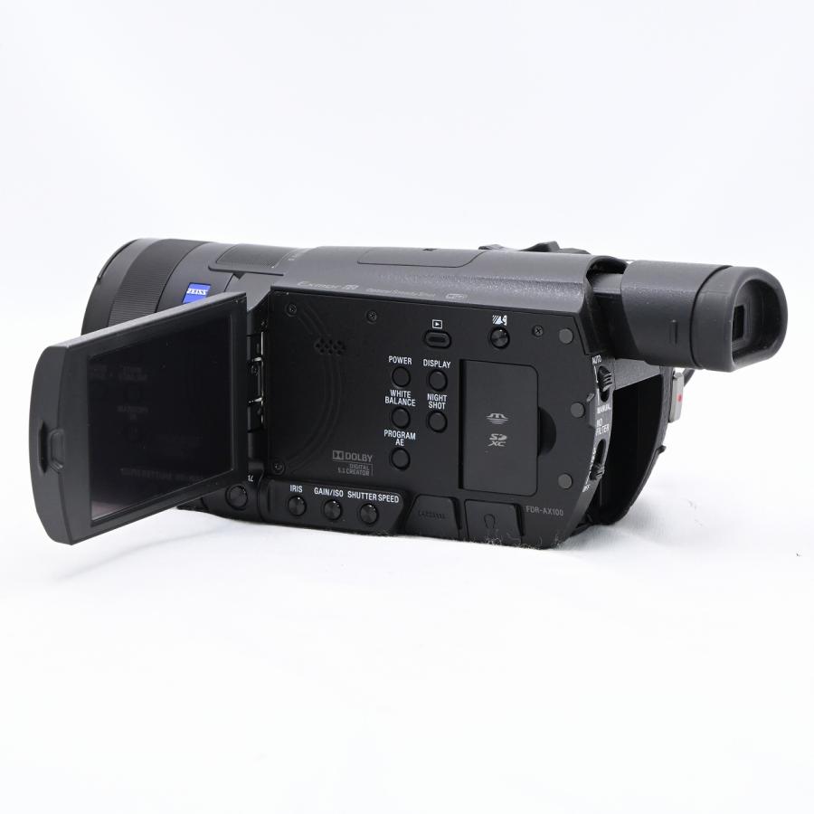 ソニー SONY FDR-AX100 4K 光学12倍 ブラック Handycam