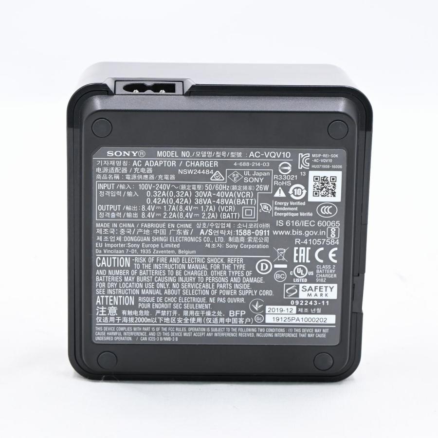 ソニー SONY ACアダプター チャージャー AC-VQV10 NP-FV100用充電器