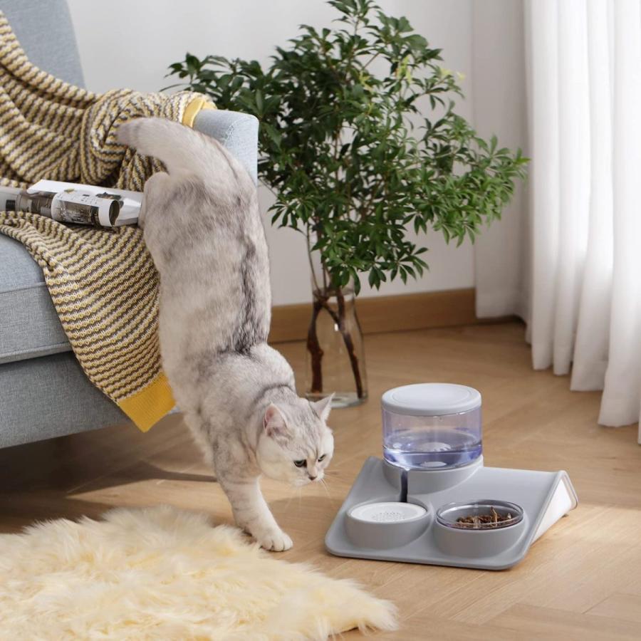 ペットボウル 猫食器 ペット食器 ペット自動給水器 猫用給水器 猫用 給餌器 食器 水飲み器 水入れ 餌入れ 犬用給水機 ペットフィーダーと自動給水一体型｜flagship21｜09