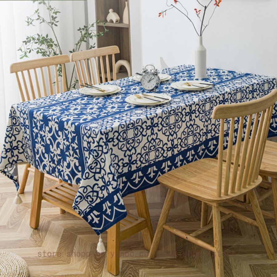 テーブルクロス テーブルカバー 北欧風 花柄 防汚 防塵 耐熱 耐久 食卓