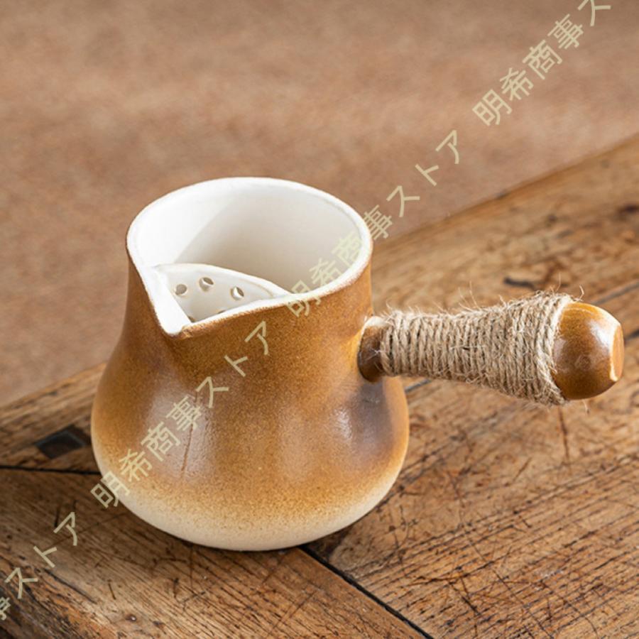 陶製 ケトル セラミックやかん おしゃれ レトロ ポット シンプル 水筒