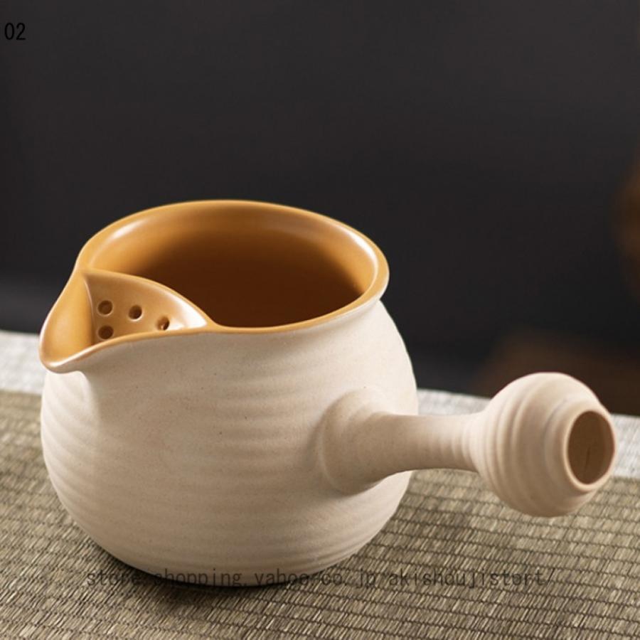 陶器の持ち手付き壺 急須 やかん 土瓶 直火陶器ケトル 持ちやすい すぐ沸く 陶器 直火対応
