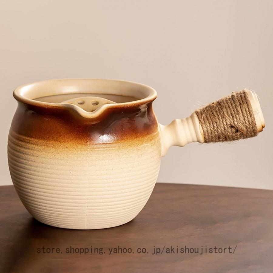 陶器製 おしゃれ 軽い 保温 耐熱 茶器 後手急須ヤカン 急須 陶器