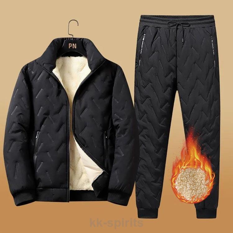 秋冬新品PXGゴルフメンズパーカー·パンツ　2点 セット裏起毛 セール】ゴルフウェア 上下セットアップ ニットフリース ジップ