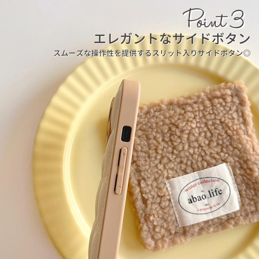 iPhone16 ケース iPhone16Pro ケース iPhone15 ケース スマホケース 韓国 おしゃれ かわいい ハート キルティング レザー 保護 キルティングケース | ブランド登録なし | 03