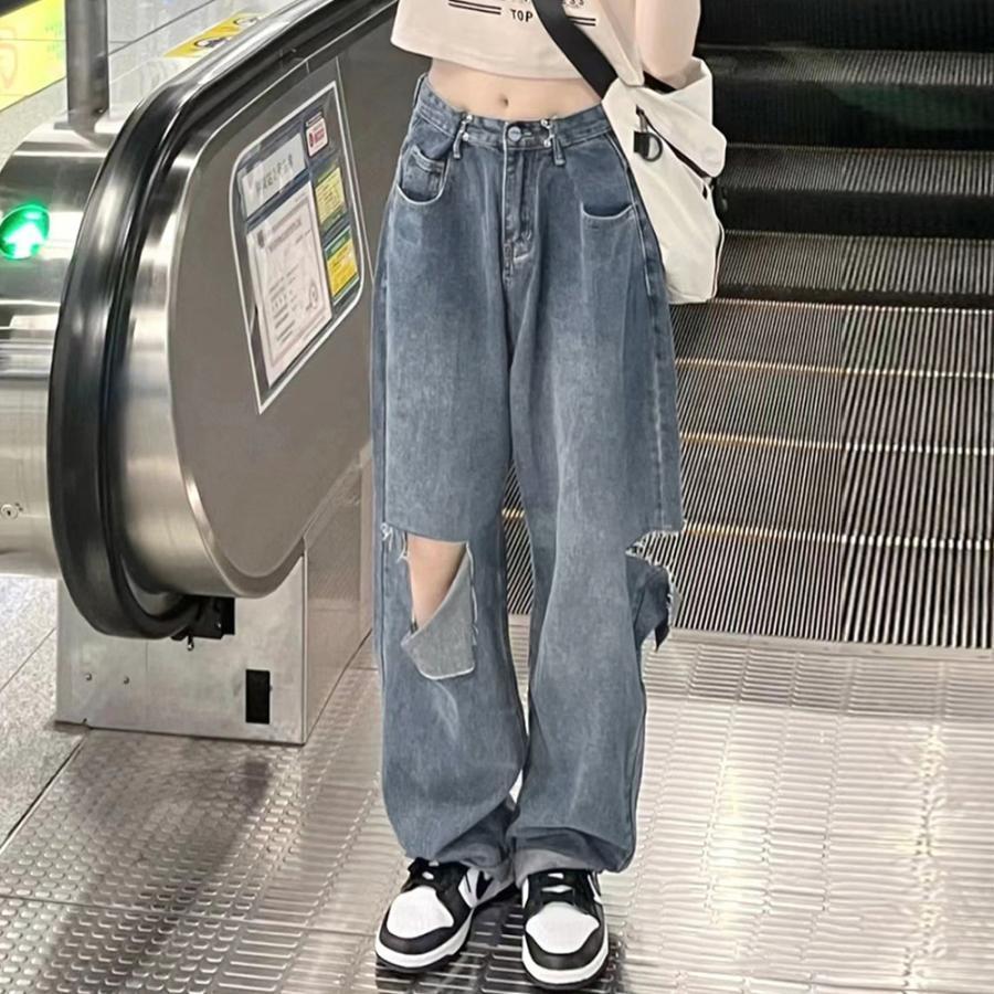デニムパンツ ダメージ ジーンズ 春夏秋 : フラグシップ21