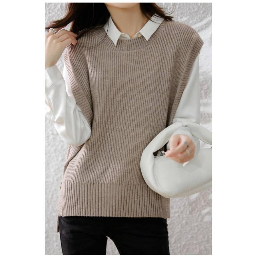 ♡購入者さま♡慈雨トップス　ニットベスト ベスト レディース ニットベスト ニット トップス プルオーバー