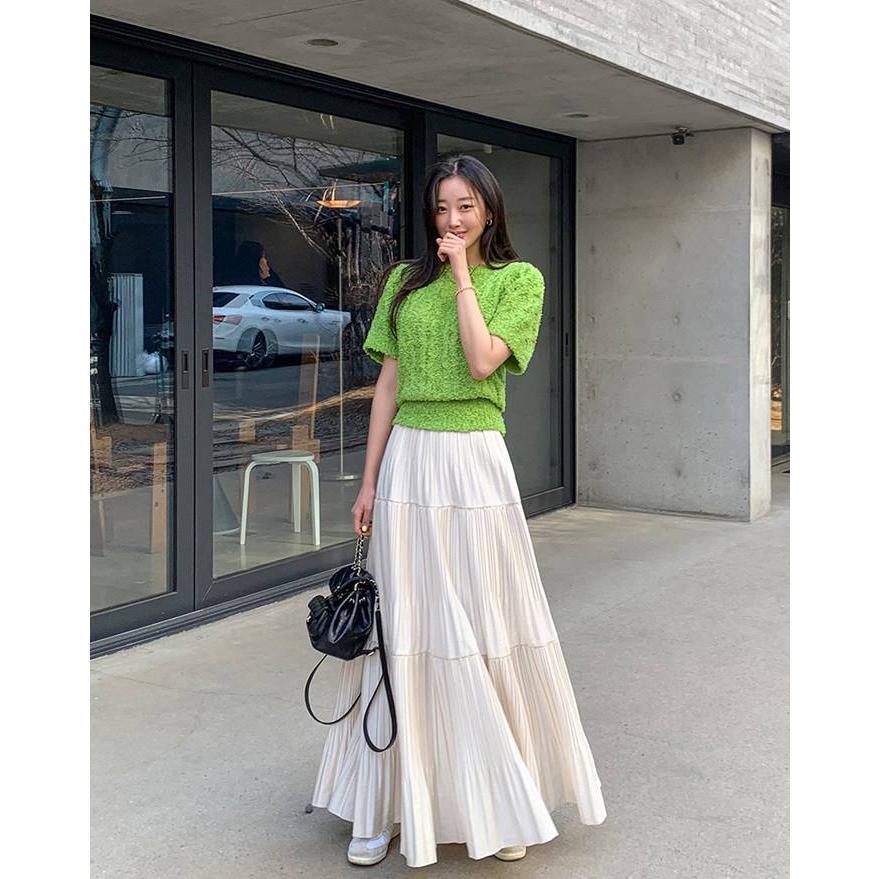 新品 ロイスクレヨン ティアード ボリューム フレア ロング スカート M Re:EDIT フレアスカート レディース スカート ロングスカート