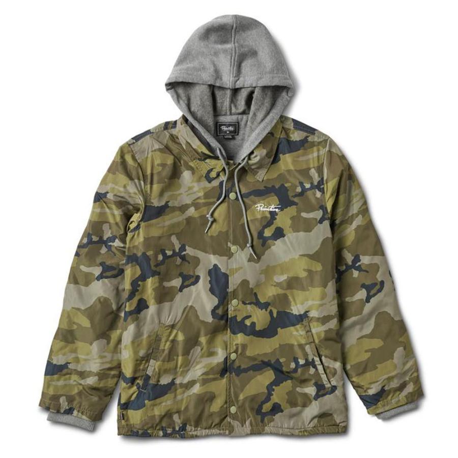 Primitive/プリミティブ レイヤードフーディー コーチジャケット/TWO-FER COACH | PRIMITIVE | 01