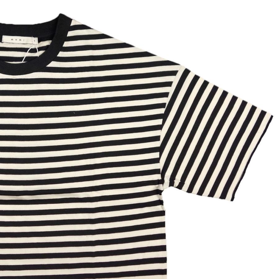 mnml/ミニマル ドロップショルダー ボーダー Tシャツ 半袖 ビッグシルエット/STRIPED DROP TEE | mnml | 02