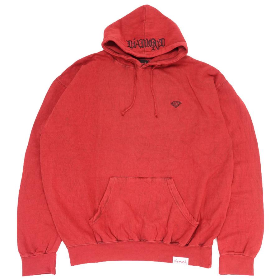 Diamond SUPPLY CO./ダイヤモンドサプライ プルオーバーパーカー ウォッシュ加工/DEATH LETTER HOODIE | Diamond Supply Co. | 05
