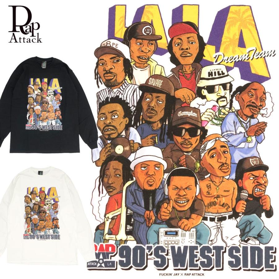 Rap Attack/ラップアタック 長袖 Tシャツ ロンT ロングスリーブ ロサンゼルス/LALA L/S Tee RASP21-LT002 | 