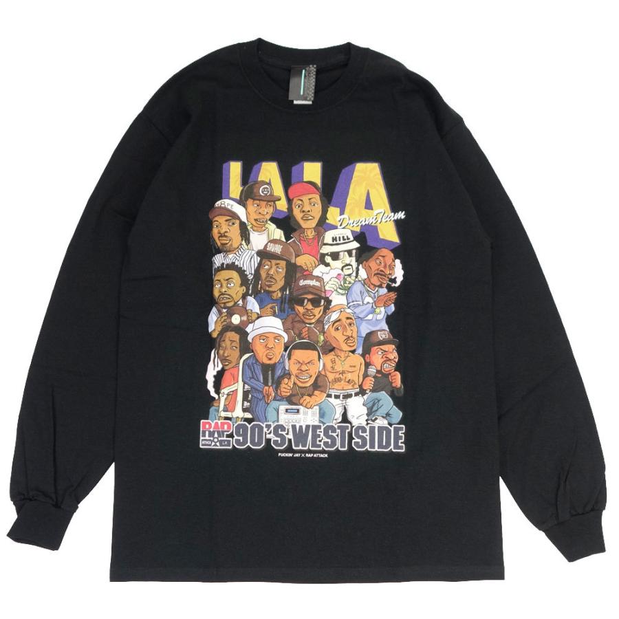 Rap Attack/ラップアタック 長袖 Tシャツ ロンT ロングスリーブ ロサンゼルス/LALA L/S Tee RASP21-LT002 |  | 01