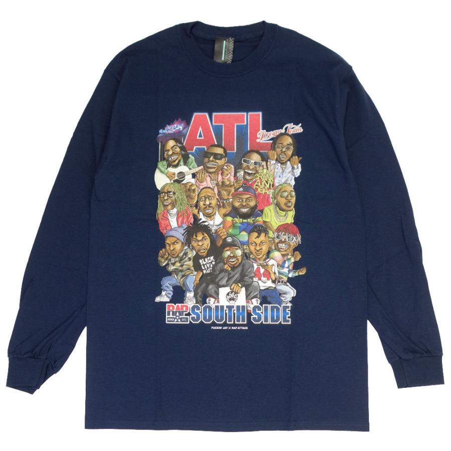 Rap Attack/ラップアタック 長袖 Tシャツ ロンT ロングスリーブ アトランタ/ATL L/S Tee RASP21-LT004 |  | 01