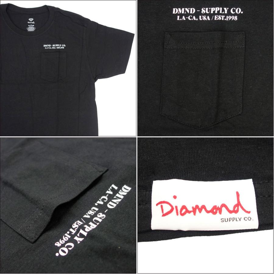 Diamond SUPPLY CO./ダイヤモンドサプライ 半袖 Tシャツ ポケットTee/EST. 1998 PKT TEE A21DMPO0025 ストリート スケート スケーター スケボー メンズ レデ | Diamond Supply Co. | 03