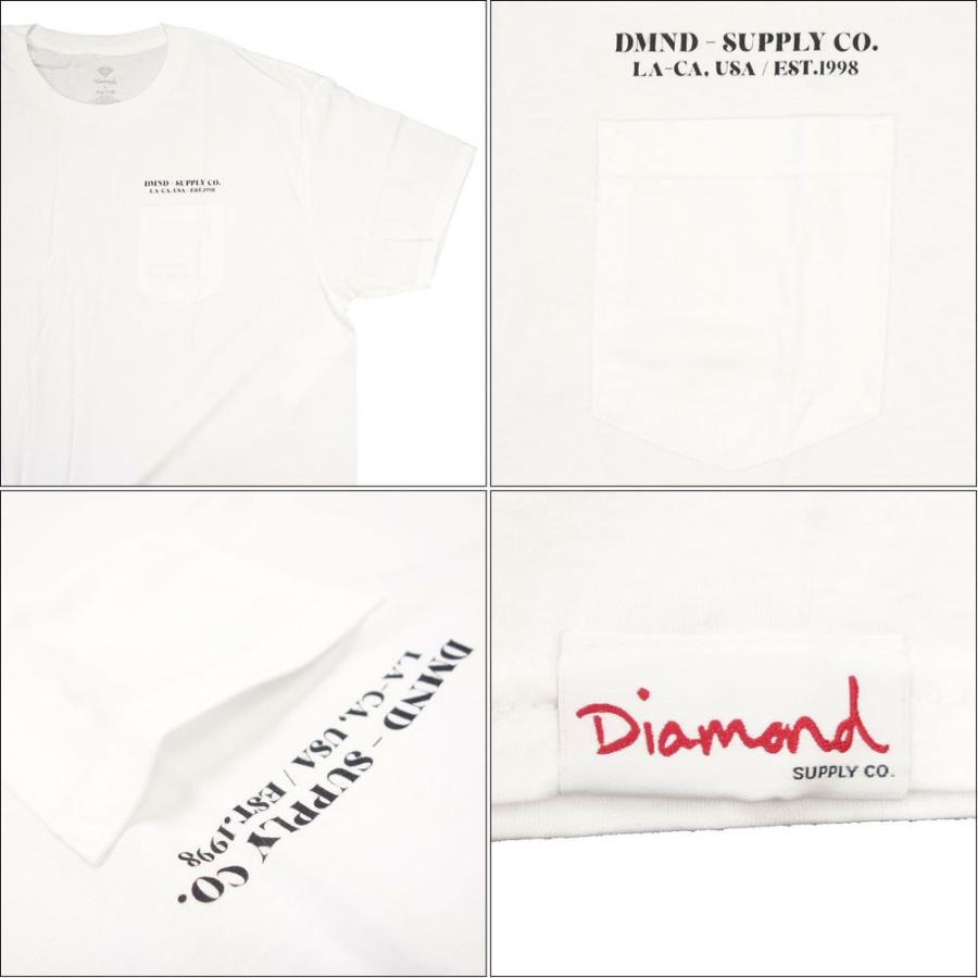 Diamond SUPPLY CO./ダイヤモンドサプライ 半袖 Tシャツ ポケットTee/EST. 1998 PKT TEE A21DMPO0025 ストリート スケート スケーター スケボー メンズ レデ | Diamond Supply Co. | 06