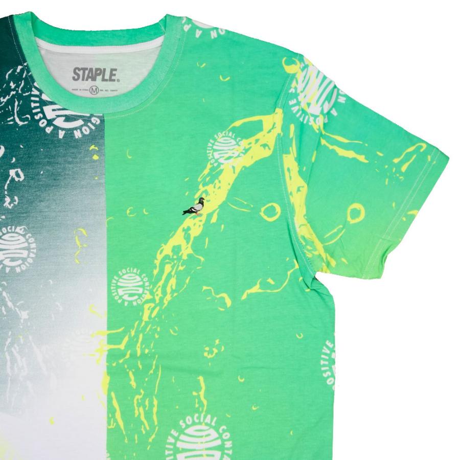 STAPLE/ステイプル Tシャツ 半袖/VIRUS SPLIT TEE 2105C6533/全面プリント 総柄 タイダイ ストリート メンズ レディース ファッション インポートブランド | staple | 01
