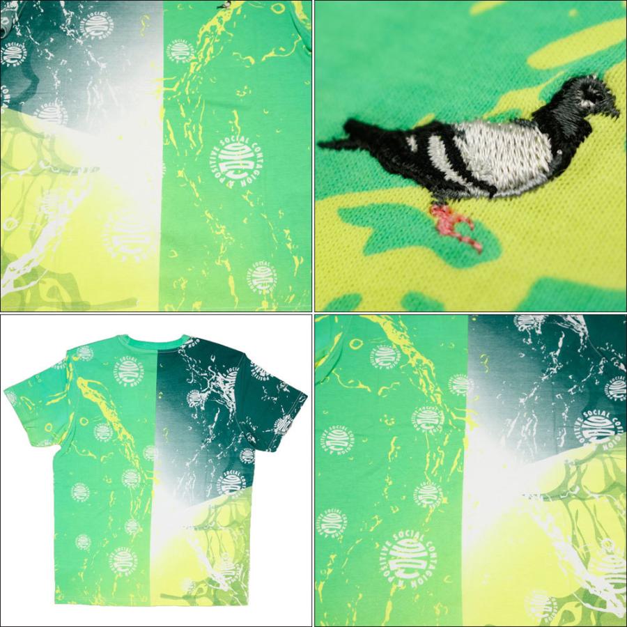 STAPLE/ステイプル Tシャツ 半袖/VIRUS SPLIT TEE 2105C6533/全面プリント 総柄 タイダイ ストリート メンズ レディース ファッション インポートブランド | staple | 04