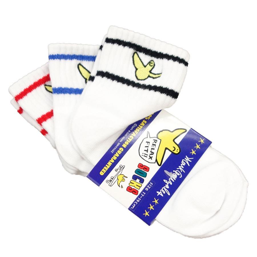 MARK GONZALES / マークゴンザレス KID'S キッズ MG 3Pソックス 靴下 2Y9-61111/3カラー 子供服 ラインソックス | Mark Gonzales | 06
