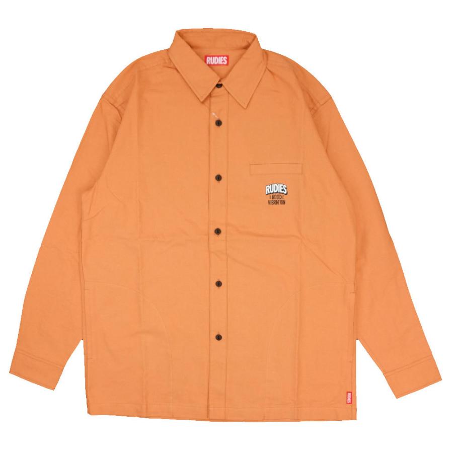 RUDIE'S/ルーディーズ シャツジャケット ロング丈 長袖 丈長/GOODVIBRATION LONG SHIRTS 85852 85853 85854｜rudies サイドポケット付 ネイビー オレンジ マ | RUDIE'S | 05