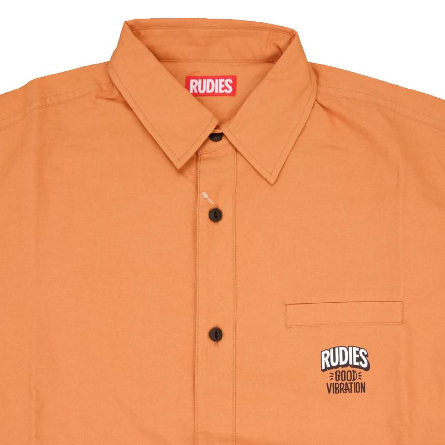 RUDIE'S/ルーディーズ シャツジャケット ロング丈 長袖 丈長/GOODVIBRATION LONG SHIRTS 85852 85853 85854｜rudies サイドポケット付 ネイビー オレンジ マ | RUDIE'S | 06