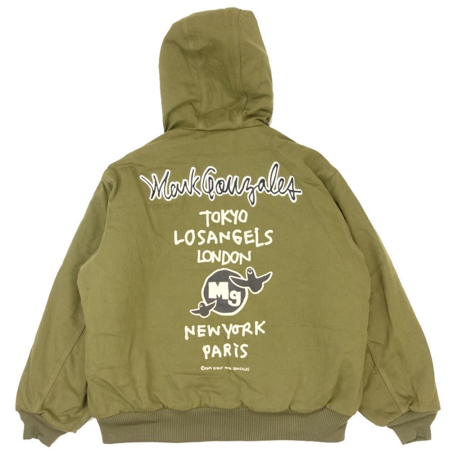 MARK GONZALES / マークゴンザレス フードジャケット/ACTIVE JACKET 2G5-61926｜ストリート スケーター アウター ジップフードジャケット 刺繍 メンズ レディ | Mark Gonzales | 12