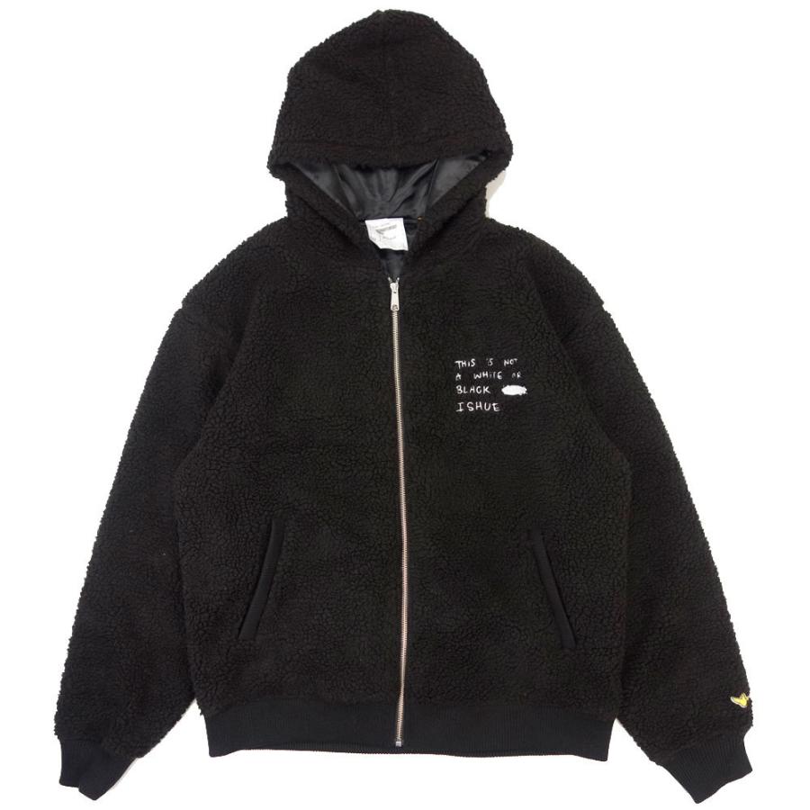 MARK GONZALES / マークゴンザレス 刺繍ボアフードパーカー/2G7-61333 ｜ストリート スケーター アウター ボア ジップフードジャケット 刺繍 メンズ レディー | Mark Gonzales | 01