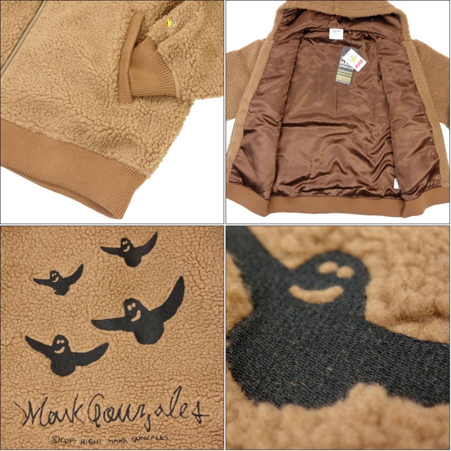 MARK GONZALES / マークゴンザレス 刺繍ボアフードパーカー/2G7-61333 ｜ストリート スケーター アウター ボア ジップフードジャケット 刺繍 メンズ レディー | Mark Gonzales | 10