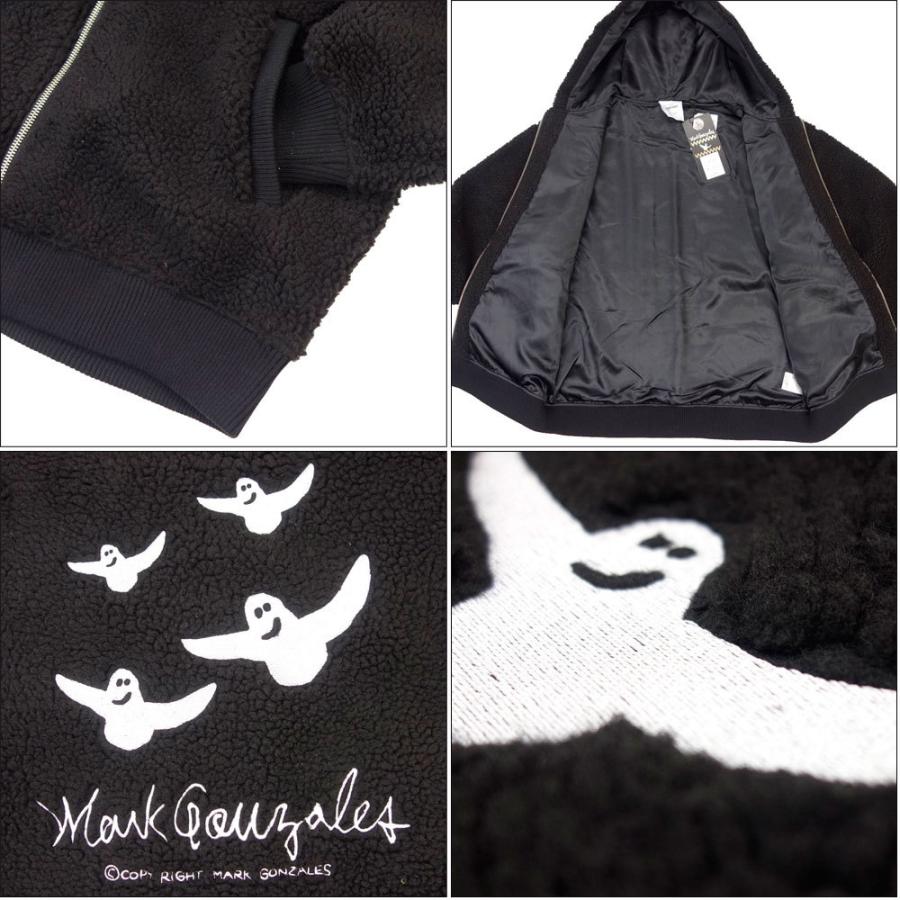 MARK GONZALES / マークゴンザレス 刺繍ボアフードパーカー/2G7-61333 ｜ストリート スケーター アウター ボア ジップフードジャケット 刺繍 メンズ レディー | Mark Gonzales | 05