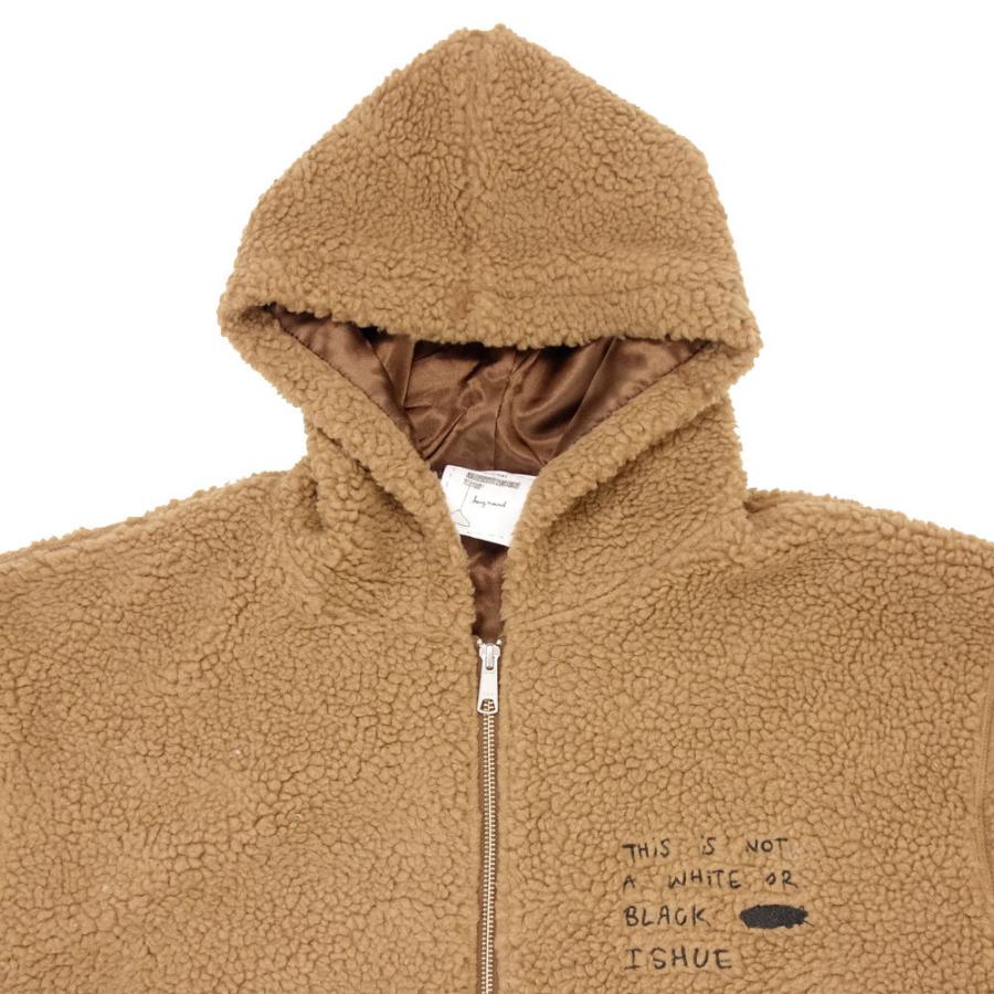 MARK GONZALES / マークゴンザレス 刺繍ボアフードパーカー/2G7-61333 ｜ストリート スケーター アウター ボア ジップフードジャケット 刺繍 メンズ レディー | Mark Gonzales | 07