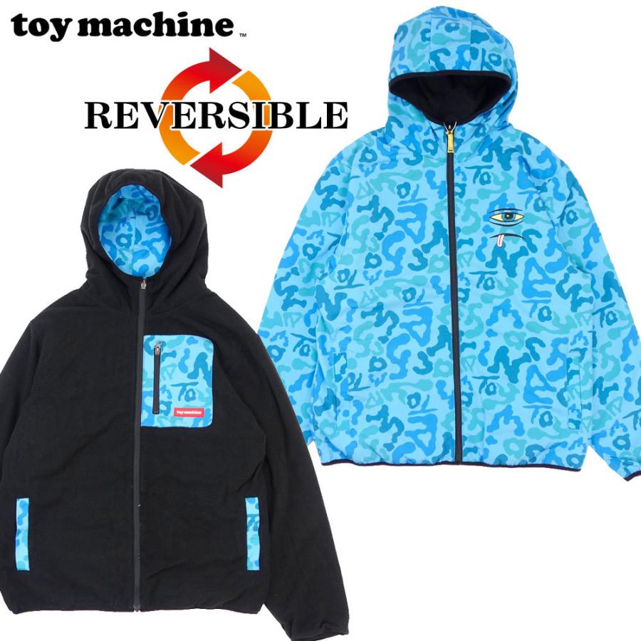 TOYMACHINE/トイマシーン リバーシブル ジャケット/TOYMACHINE CAMO REVERSIBLE FLEECE PARKA TMFBJK21｜スケーター ストリート カモ柄 迷彩 フリース ジャケ | TOY MACHINE
