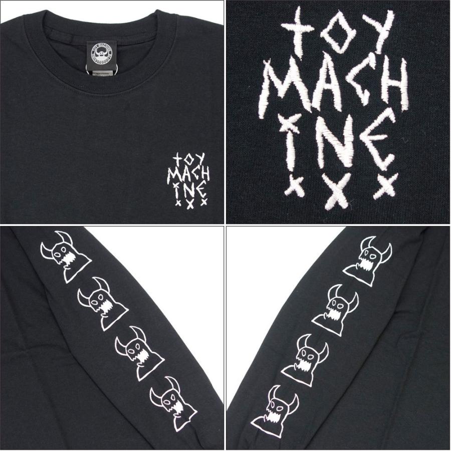 TOYMACHINE/トイマシーン 長袖 Tシャツ ロンT/SKETCHY MONSTER EMBROIDERY LONG TEE TMFBLT3｜スケーター ストリート ロングスリーブ Tee メンズ レディース | TOY MACHINE | 03