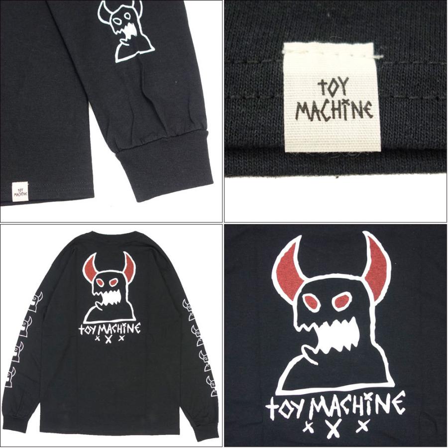 TOYMACHINE/トイマシーン 長袖 Tシャツ ロンT/SKETCHY MONSTER EMBROIDERY LONG TEE TMFBLT3｜スケーター ストリート ロングスリーブ Tee メンズ レディース | TOY MACHINE | 04