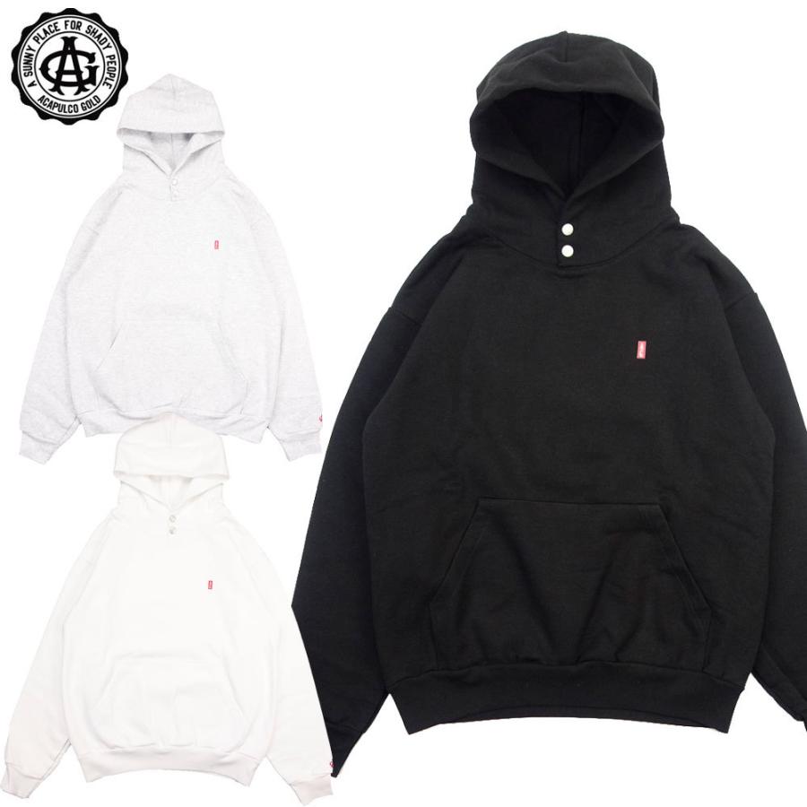 Acapulco Gold/アカプルコゴールド プルオーバーパーカー/SNAP BUTTON PULLOVER HOODIE｜ストリート スケーター ハイネック セットアップ可 メンズファッショ | ACAPULCO GOLD