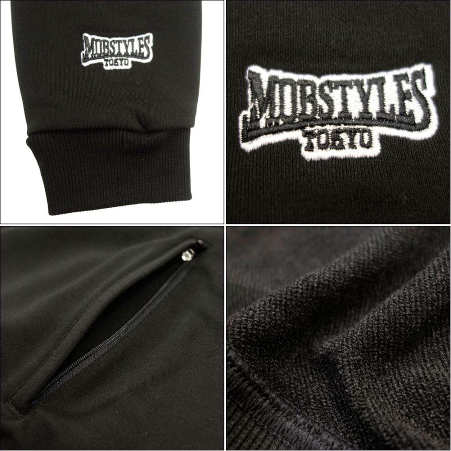 MOBSTYLES/モブスタイル スクルーネックスウェット ビッグシルエット/ORIGINAL SWEAT embroid mob21015｜オーバーサイズ スウェット トレーナー ポケット付 | MOBSTYLES | 05